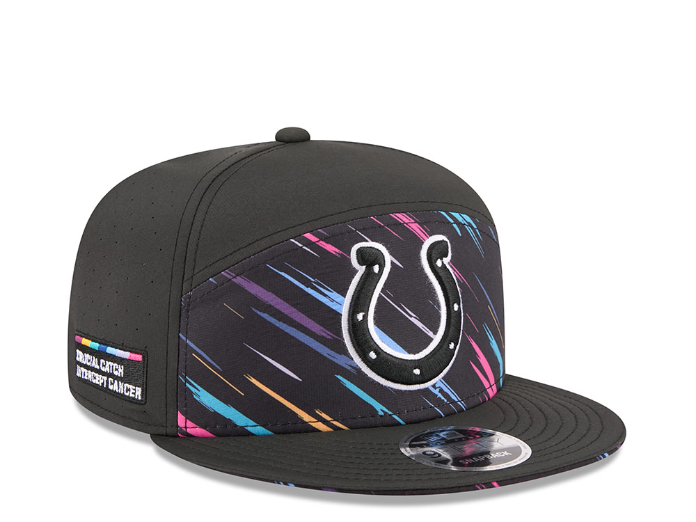 New Era Indianapolis Colts Crucial Catch 2026 Black Edition 9Fifty Split Panel Snapback Casquette