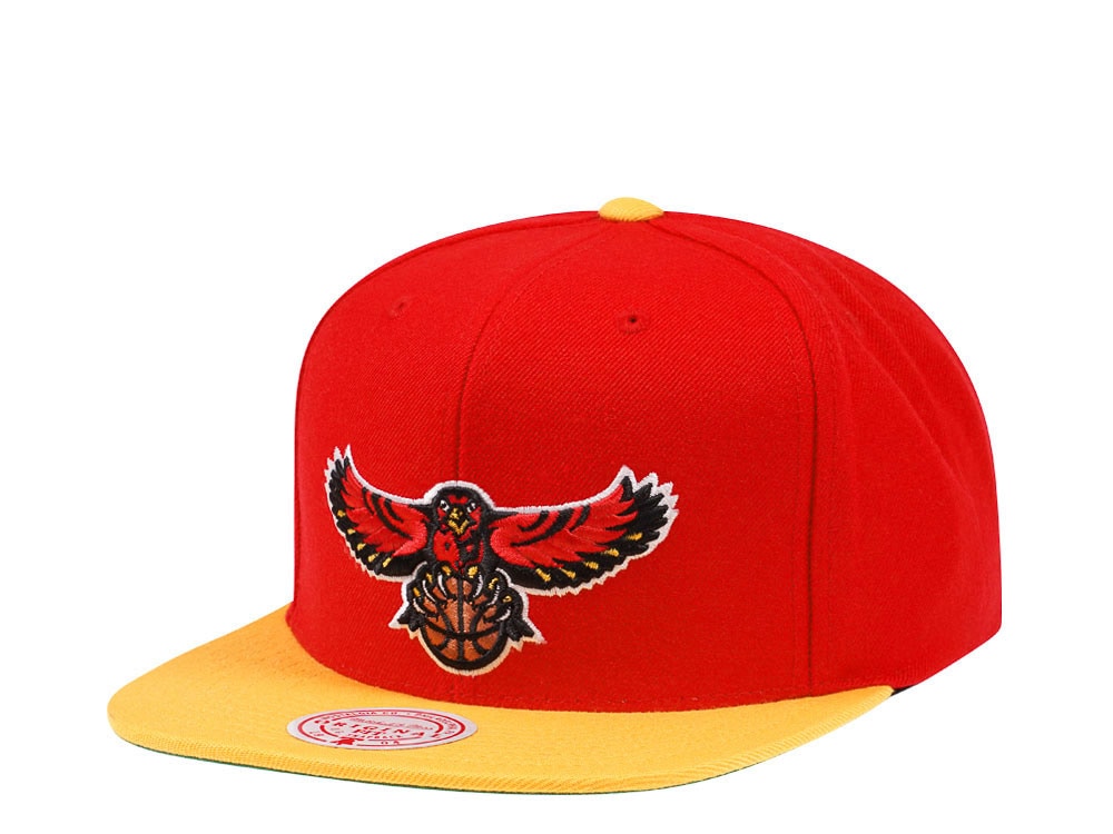 Mitchell & Ness Atlanta Hawks Hardwood Classics 2 Tone Snapback Casquette