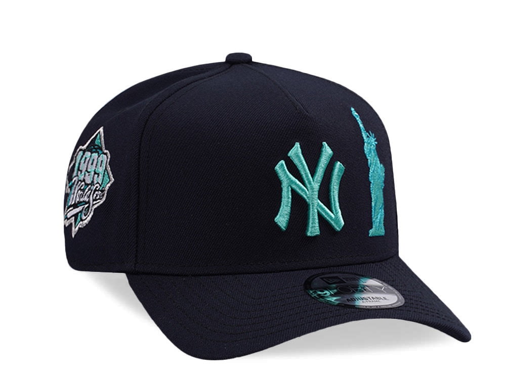 New Era New York Yankees World Series 1999 Navy Prime Edition 9Forty A Frame Snapback Casquette
