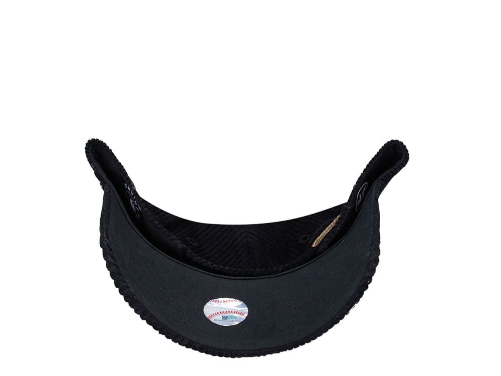 47Brand New York Yankees Black Thick Cord MVP Strapback Casquette