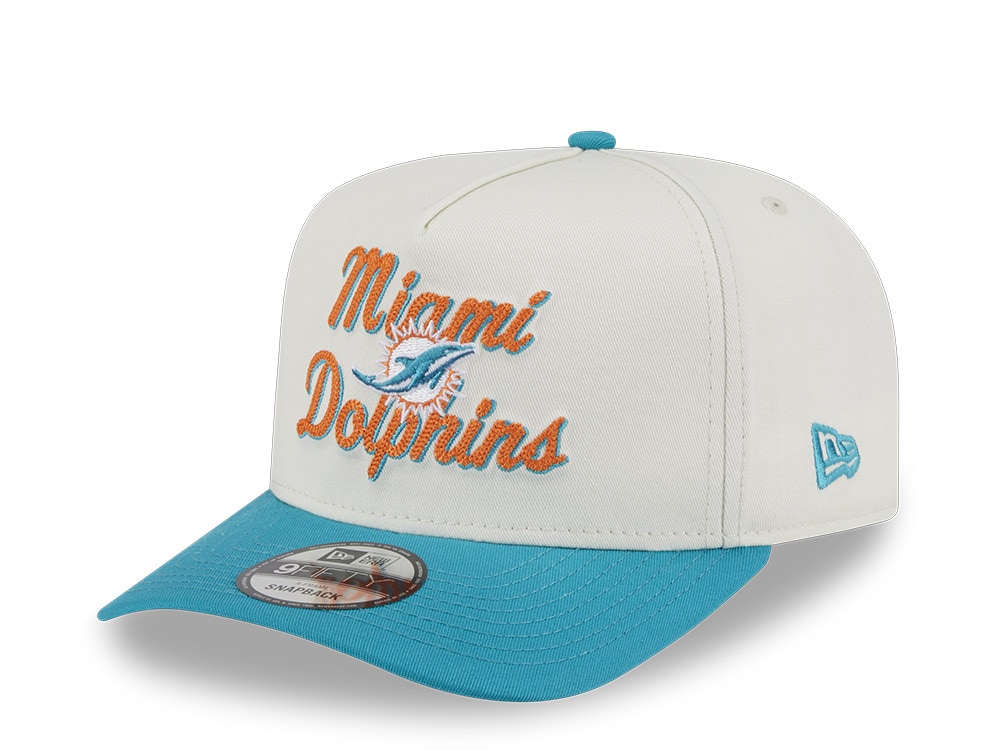 New Era Miami Dolphins Chainstitch 9Fifty A Frame Snapback Casquette