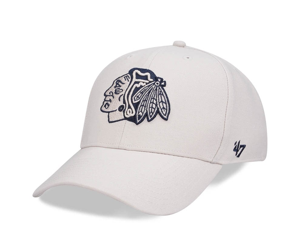 47Brand Chicago Blackhawks Bone MVP Snapback Casquette