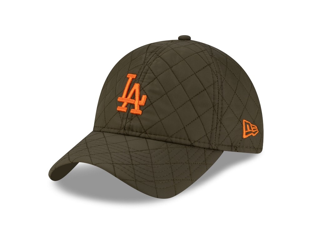 New Era Los Angeles Dodgers Quilted Olive 9Twenty Snapback Casquette