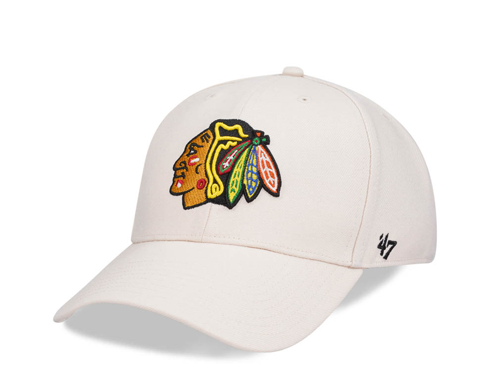 47Brand Chicago Blackhawks Natural MVP Snapback Casquette