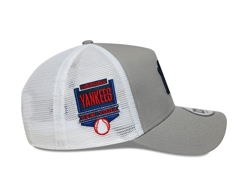 New Era New York Yankees Side Patch 9Forty A Frame Trucker Snapback Casquette
