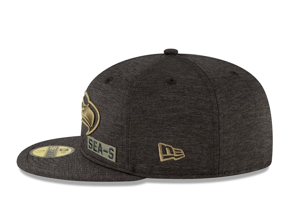 New Era Seattle Seahawks Salute to Service 2020 Fitted 59Fifty Casquette