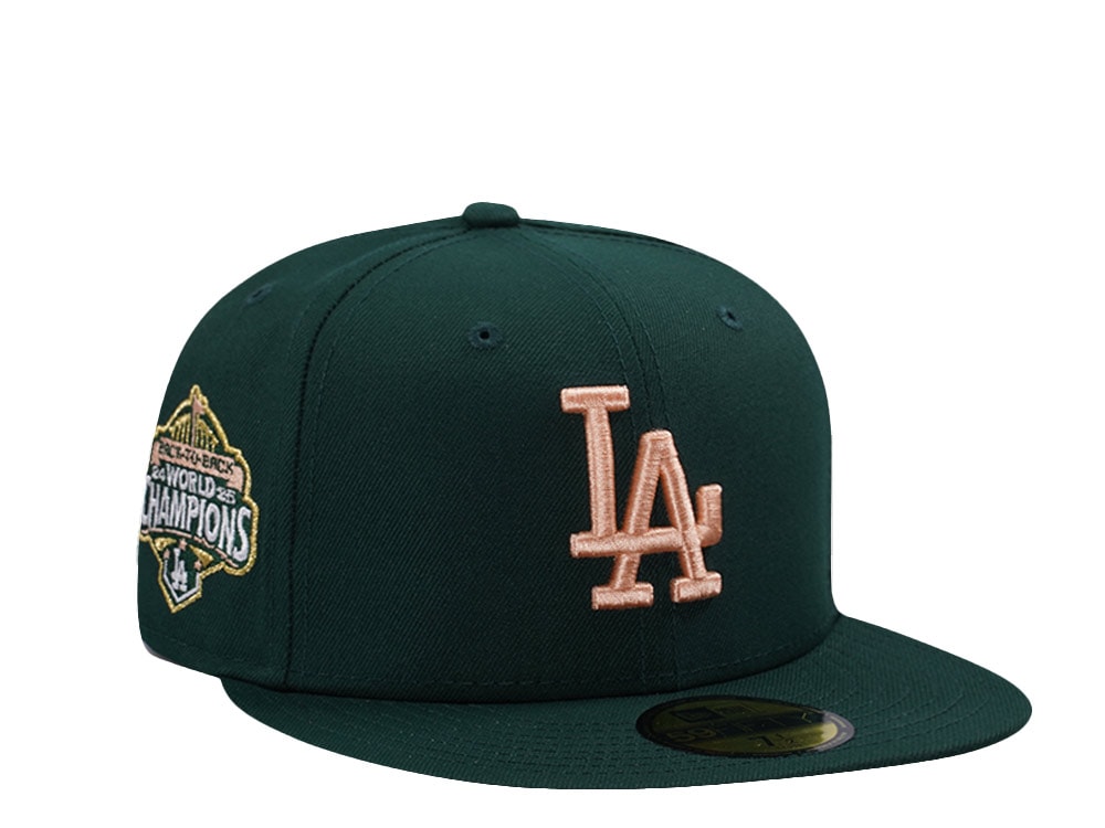New Era Los Angeles Dodgers World Series 2025 Dark Green Prime Edition 59Fifty Fitted Casquette