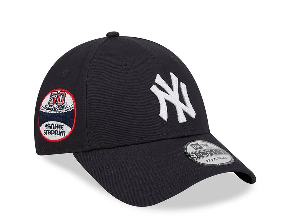 New Era New York Yankees 50th Anniversary Traditions Navy 9Forty Strapback Casquette