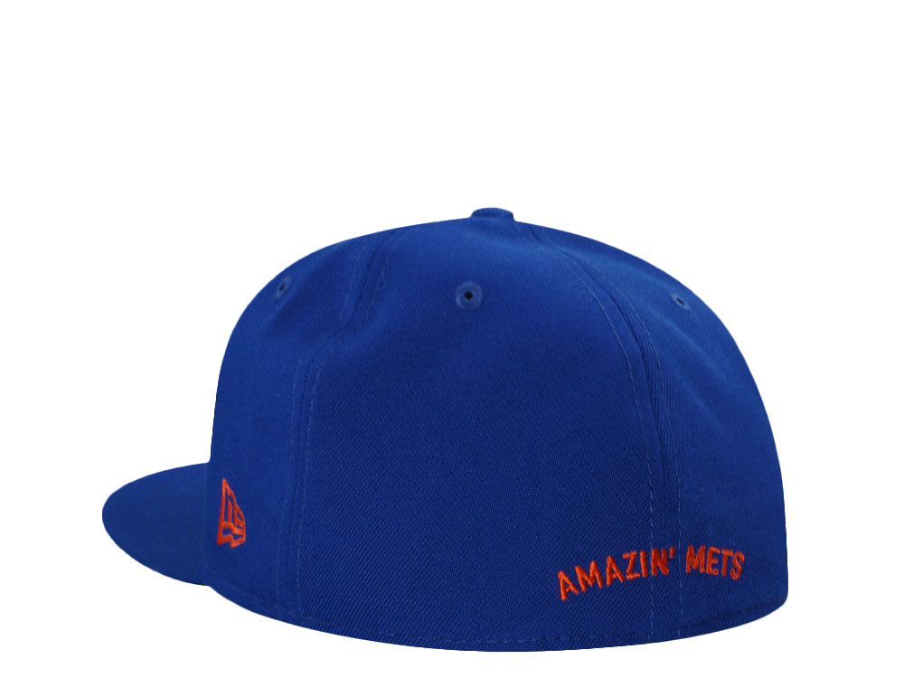 New Era New York Mets Amazin Mets Blue Throwback Edition 59Fifty Fitted Casquette