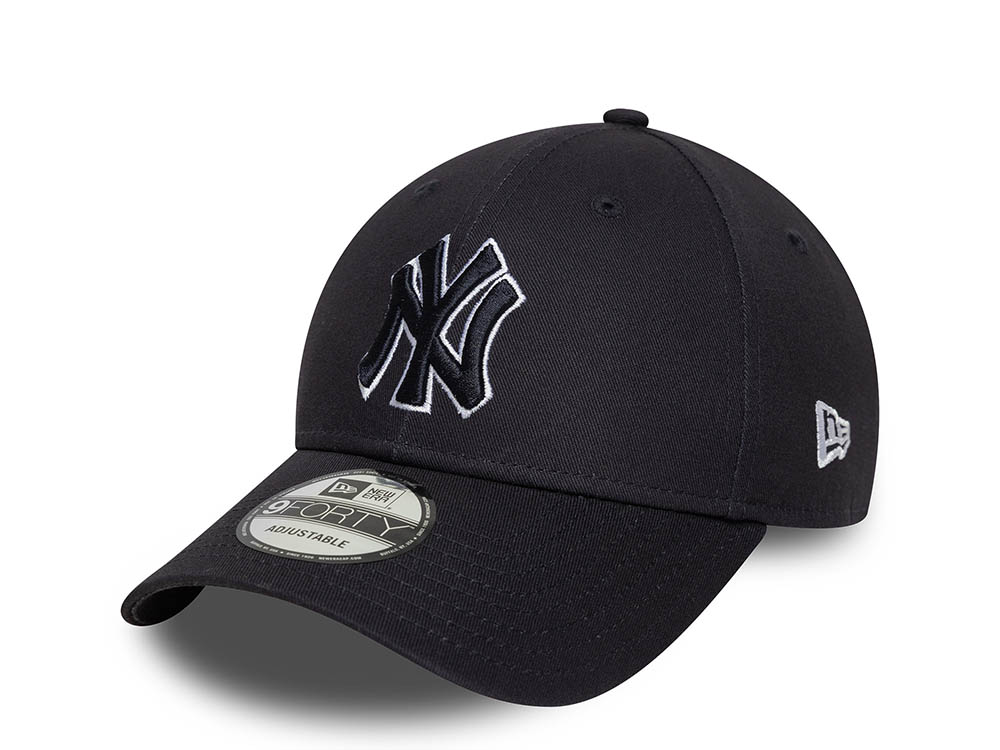 New Era New York Yankees Outline Navy 9Forty Strapback Casquette