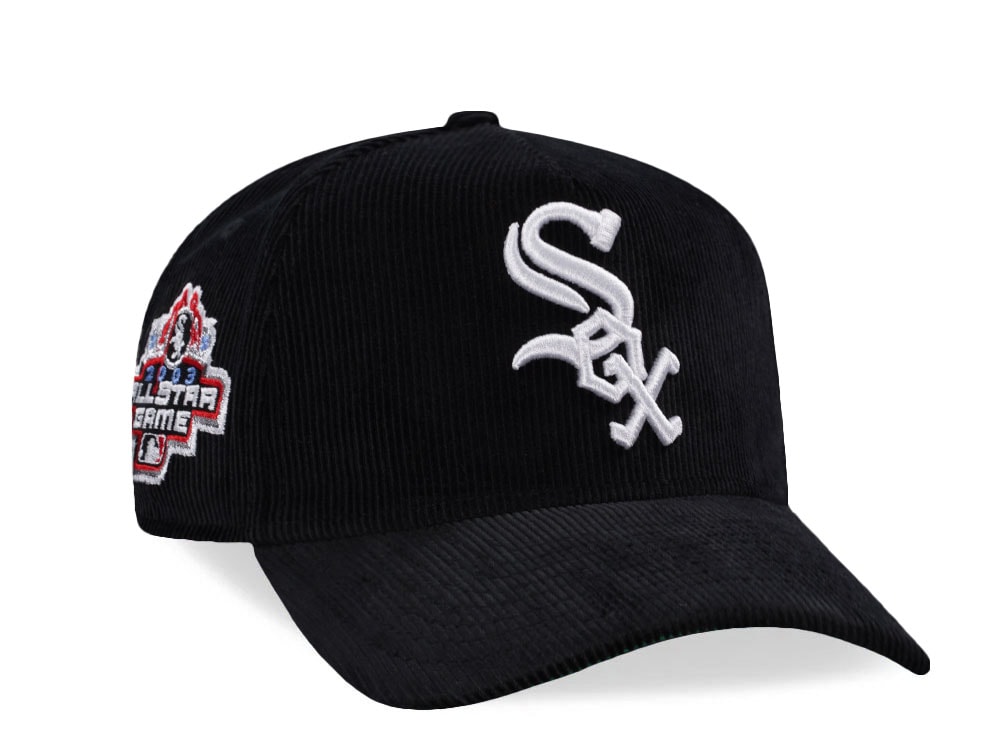 New Era Chicago White Sox All Star Game Black Corduroy Prime Edition 9Forty A Frame Snapback Casquette