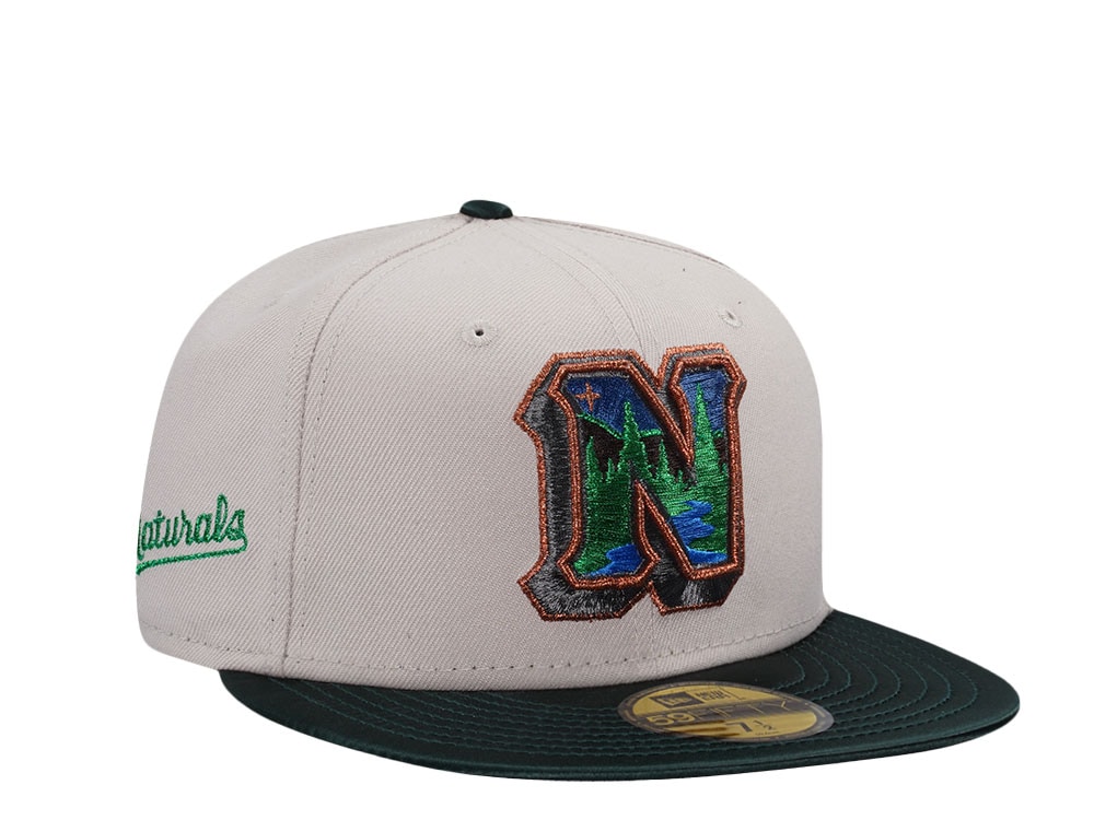 New Era North West Arkansas Naturals Stone Satin Brim Prime Edition 59Fifty Fitted Casquette