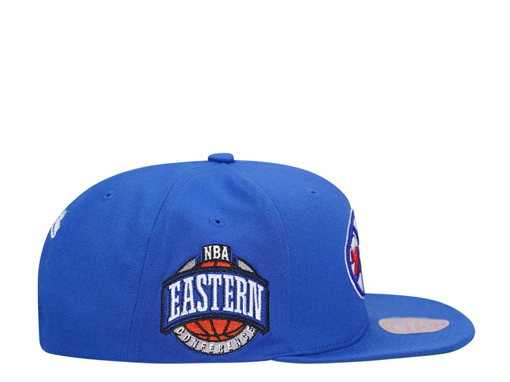 Mitchell & Ness Philadelphia 76ers Conference Patch Blue Snapback Casquette