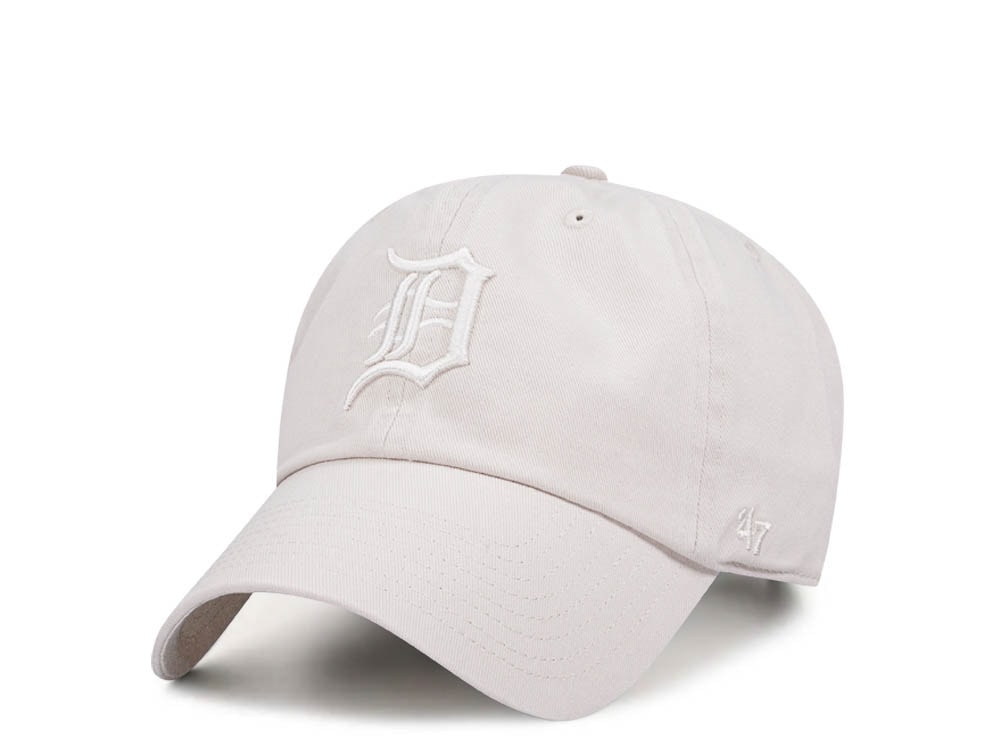 47Brand Detroit Tigers Bone Ballpark Clean Up Strapback Casquette