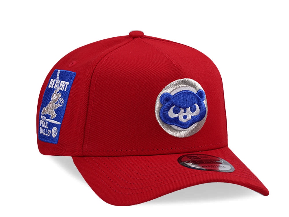New Era Chicago Cubs Be Alert Scarlet Prime Edition 9Forty A Frame Snapback Casquette