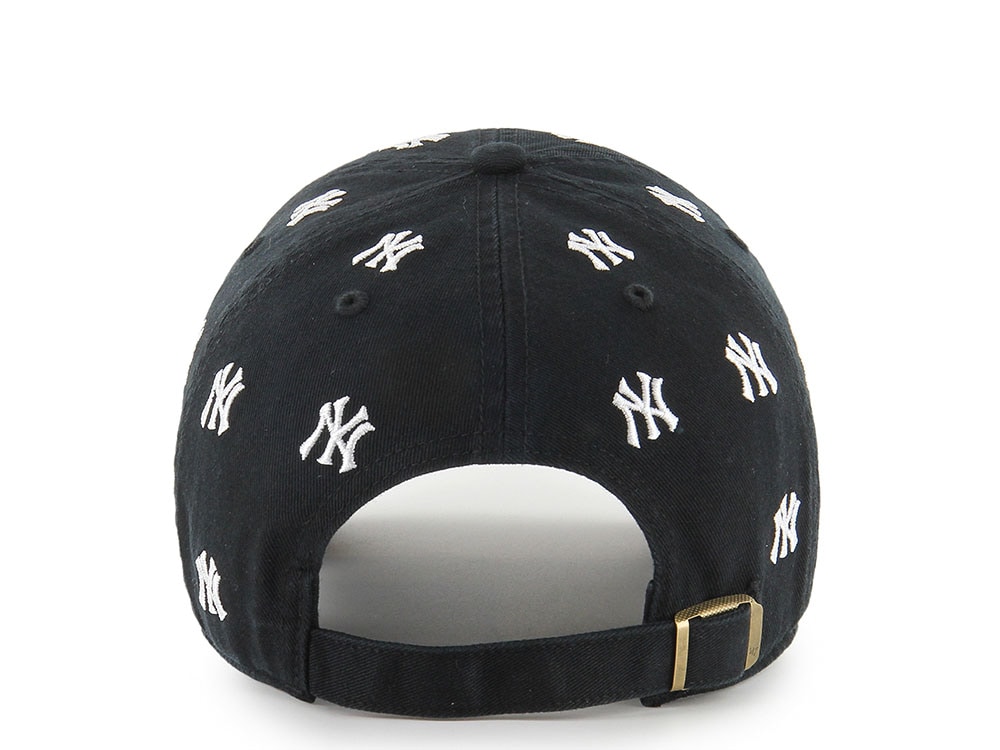 47Brand New York Yankees Black Confetti Edition Clean Up Strapback Casquette