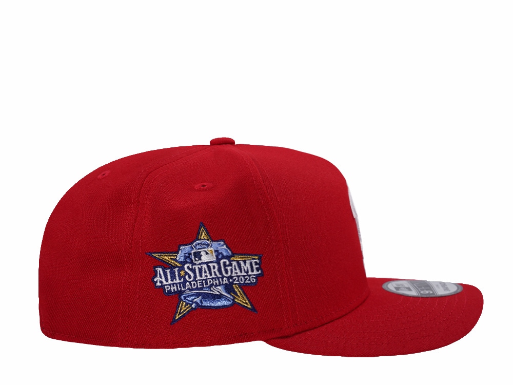 New Era Philadelphia Phillies All Star Game 2026 Scarlet Prime Edition 9Fifty A Frame Snapback Casquette