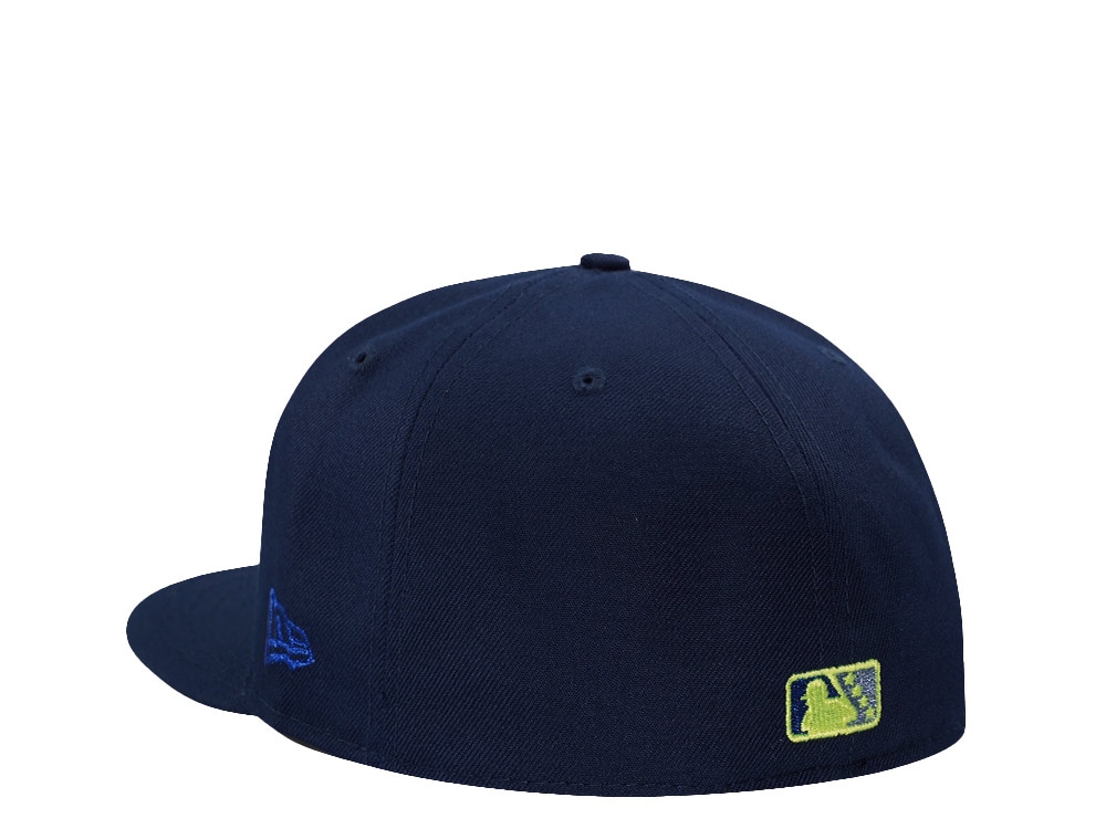 New Era Las Vegas 51s Alien 35th Seasons Neon Ocean Blue Edition 59Fifty Fitted Casquette