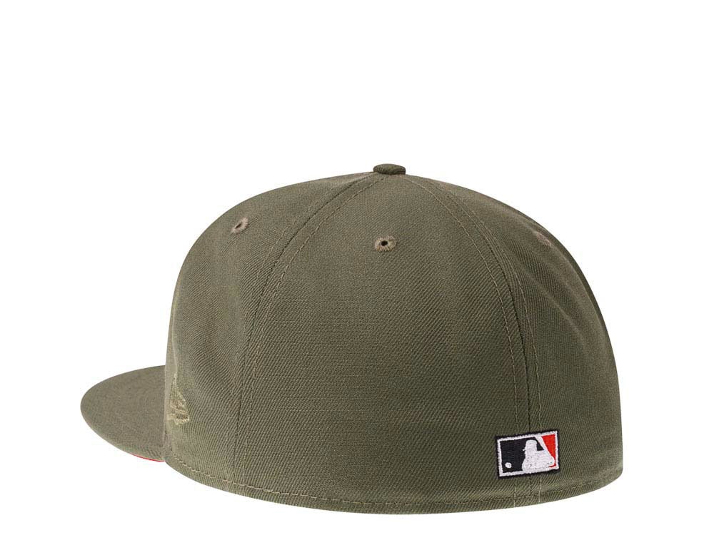 New Era Cincinnati Reds 150th Anniversary Olive Red Edition 59Fifty Fitted Casquette