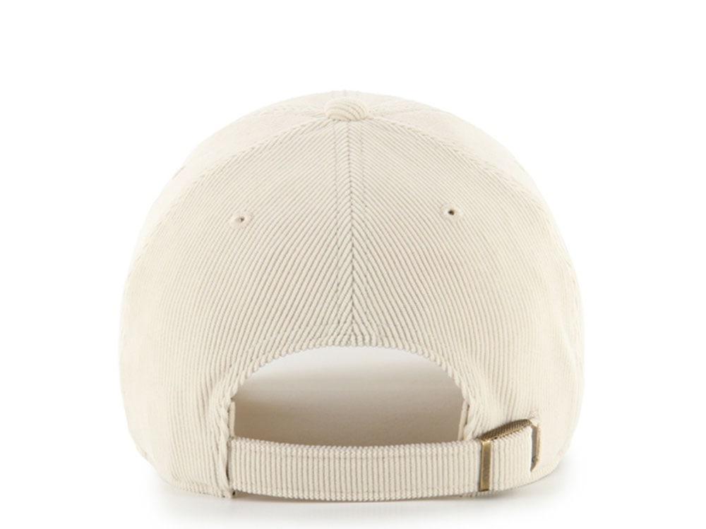 47 Brand New York Yankees Crosspatch Natural Corduroy Clean Up Strapback Casquette