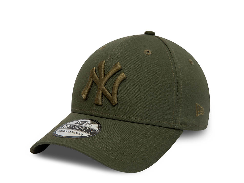 New Era New York Yankees League Essential Olive 39Thirty Stretch Casquette