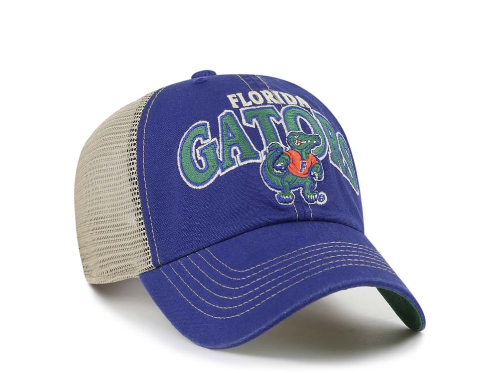 47Brand Florida Gators Vintage Royal Trucker Clean Up Snapback Casquette