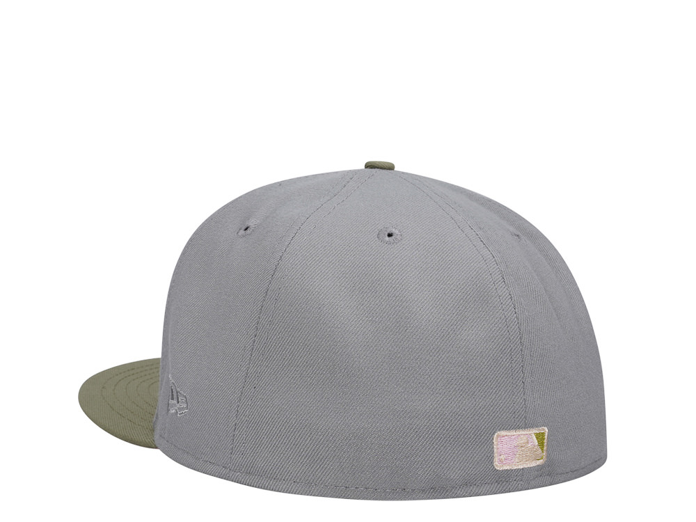 New Era Cleveland Guardians Progressive Field Blush Olive Two Tone Edition 59Fifty Fitted Casquette