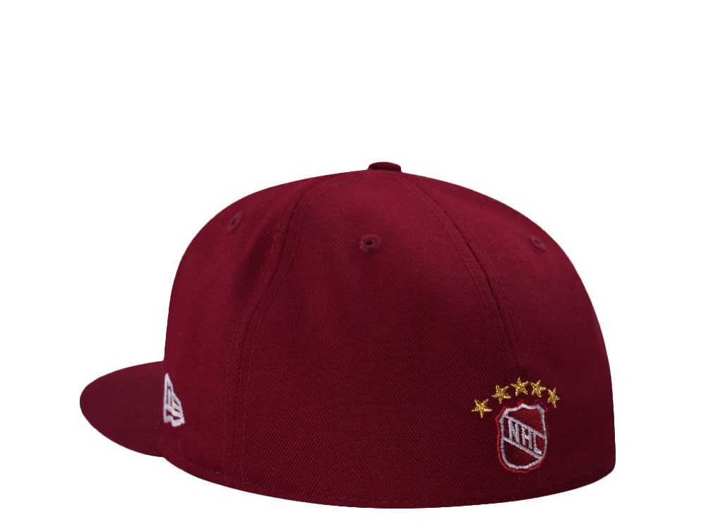 New Era Hartford Whalers 10th Anniversary Smooth Red Throwback Edition 59Fifty Fitted Casquette