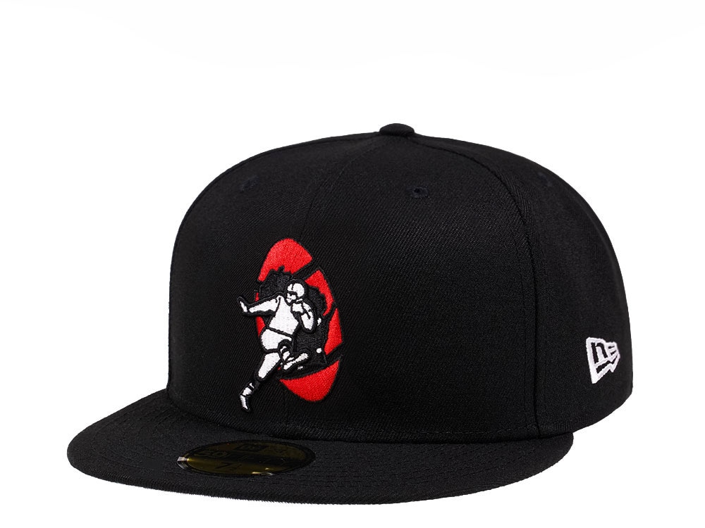 New Era Green Bay Packers Throwback Black Crimson Collection 59Fifty Fitted Casquette