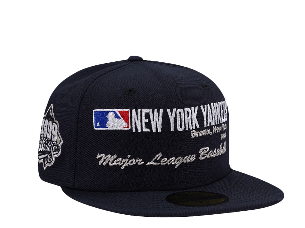 New Era New York Yankees World Series 1999 Workleaugue Navy Prime Edition 59Fifty Fitted Casquette