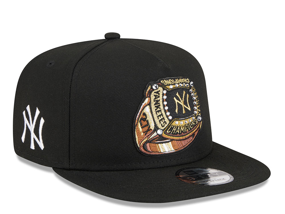 New Era New York Yankees Championship Ring Black Edition 9Fifty A Frame Snapback Casquette