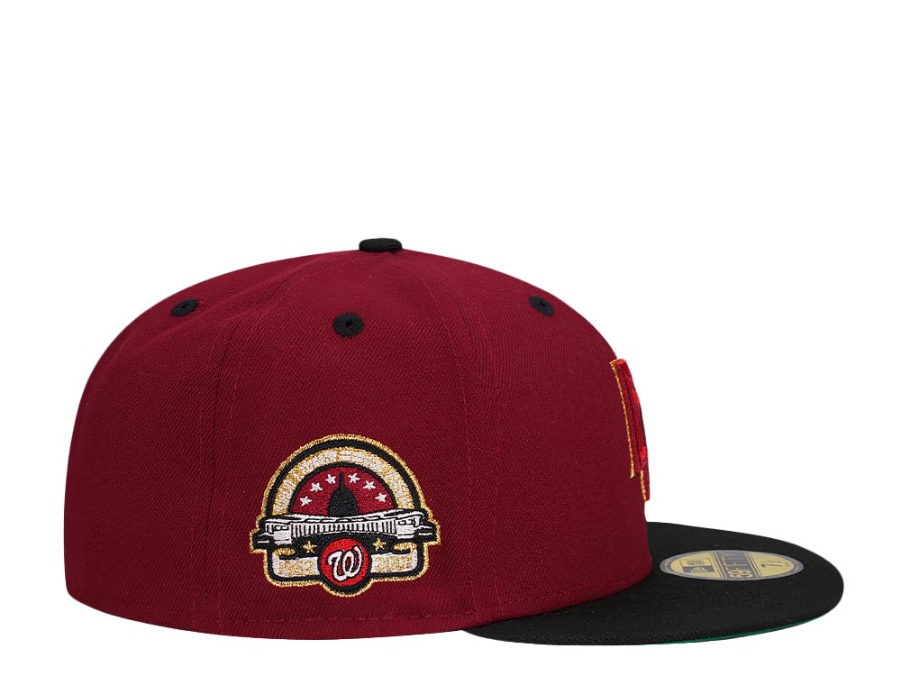 New Era Washington Nationals Stadium Anniversary Smooth Red Two Tone Throwback Edition 59Fifty Fitted Casquette