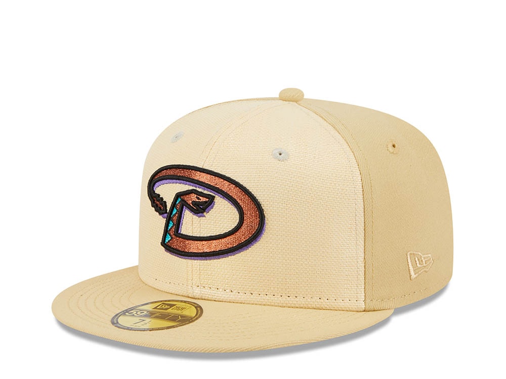 New Era Arizona Diamondbacks Raffia Front Vegas Gold Edition 59Fifty Fitted Casquette