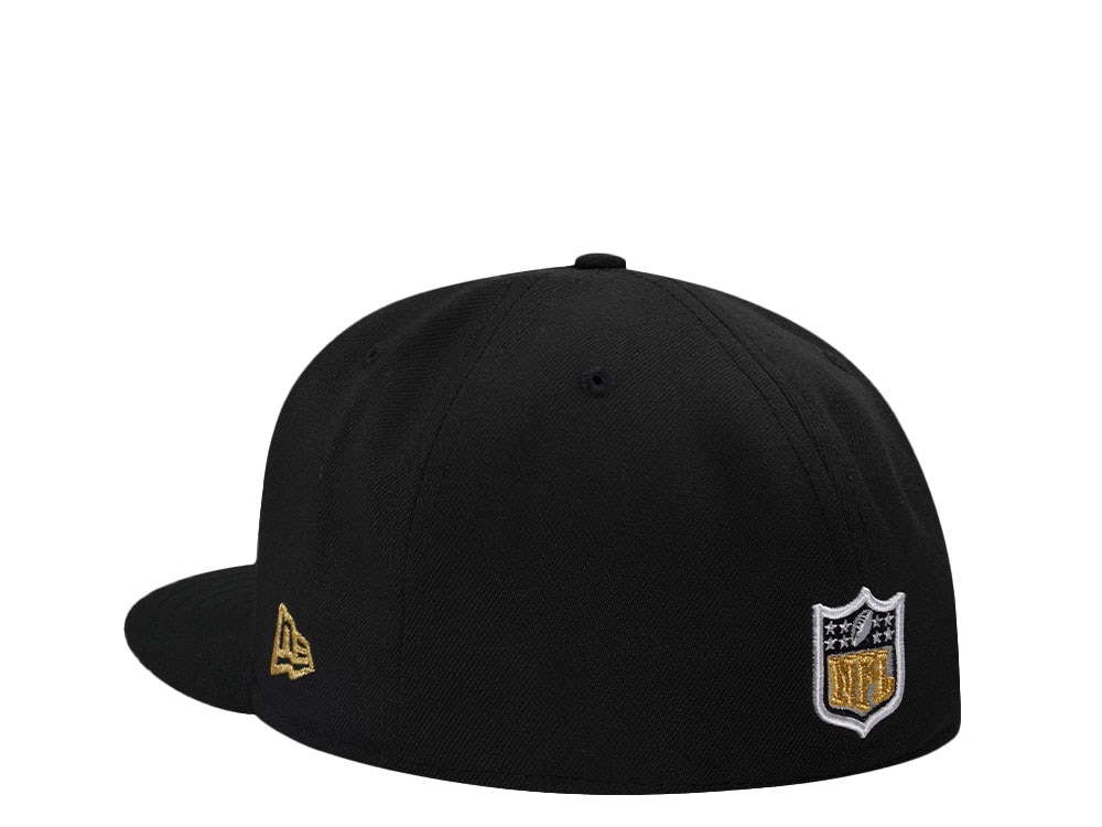 New Era New Orleans Saints 30th Anniversary Black Prime Edition 59Fiftys Fitted Casquette