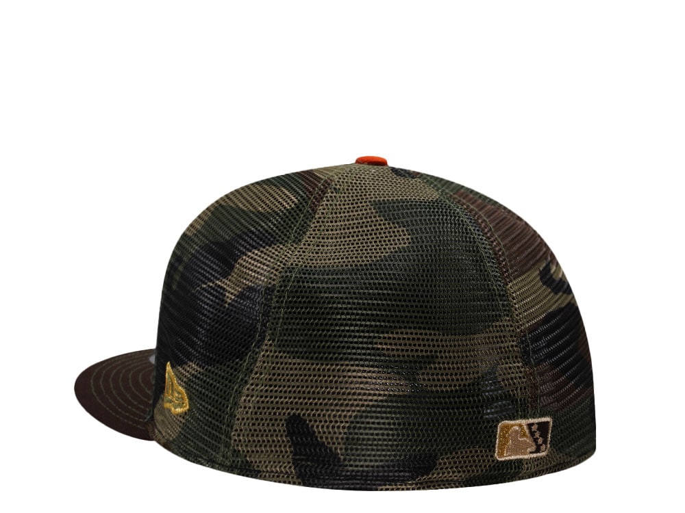 New Era Las Vegas Aviators 40th Anniversary Burnt Wood Prime Edition 59Fifty Trucker Fitted Casquette