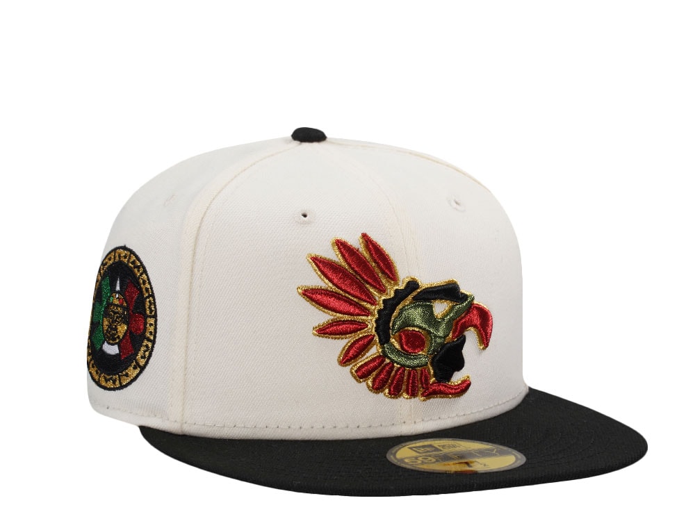 New Era Mexico Aztec Metallic Chrome Two Tone Edition 59Fifty Fitted Casquette