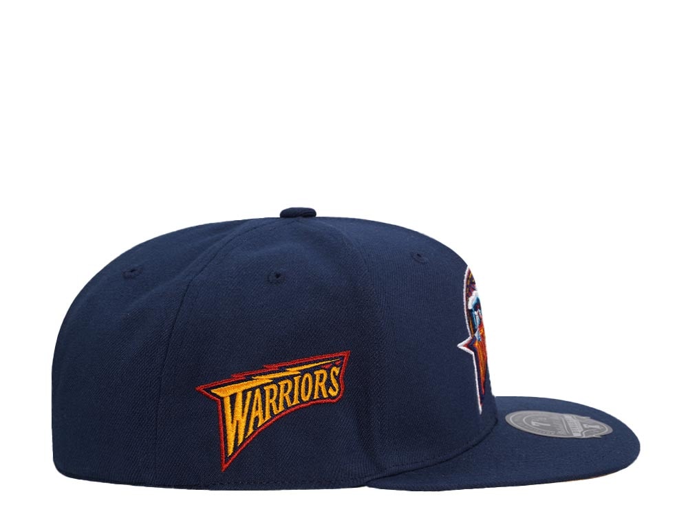 Mitchell & Ness Golden State Warriors Logo History Hardwood Classic Dynasty Fitted Casquette