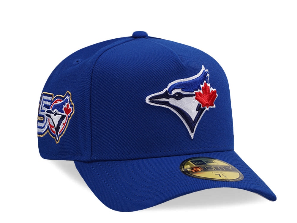 New Era Toronto Blue Jays 50th Anniversary Royal Blue Prime Edition 59Forty A Frame Fitted Casquette