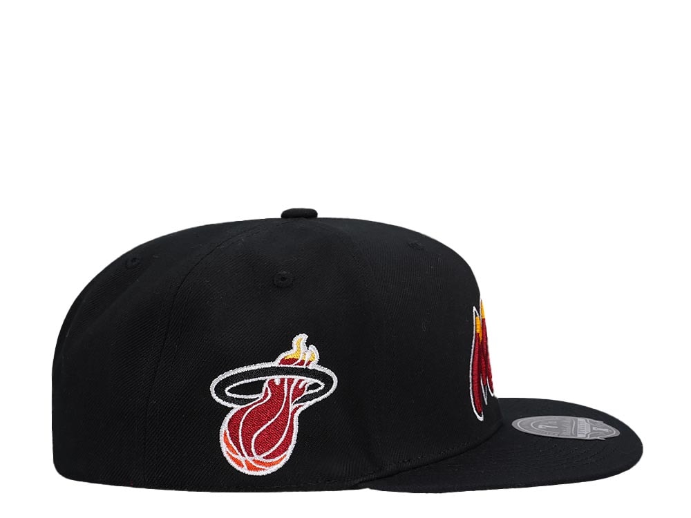 Mitchell & Ness Miami Heat Logo History Hardwood Classic Dynasty Fitted Casquette