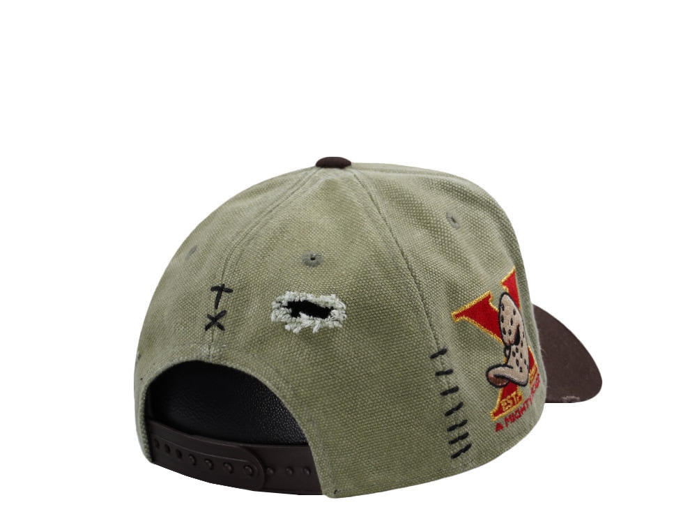 New Era Anaheim Ducks 10th Anniversary Washed Canvas Rifle Green Two Tone Edition 9Forty A Frame Snapback Casquette