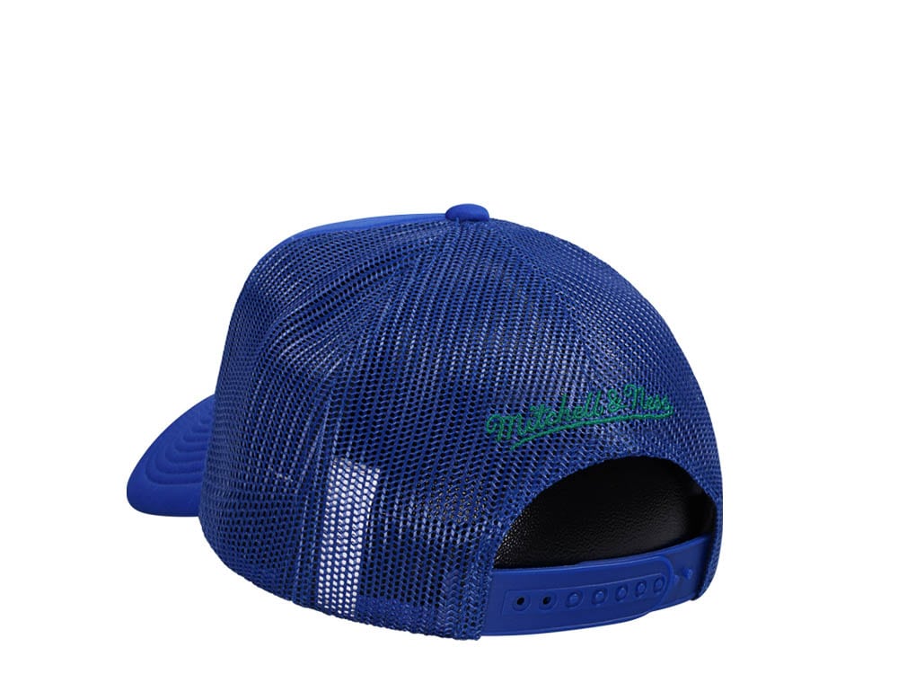 Mitchell & Ness Dallas Mavericks Blue Billboard Trucker Snapback Casquette