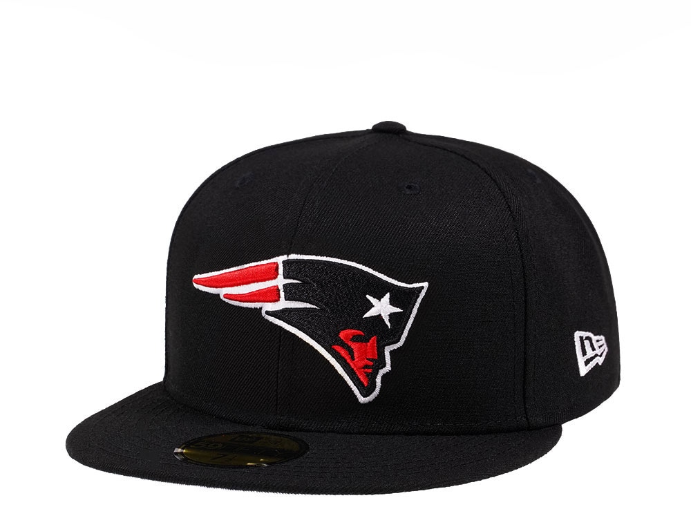 New Era New England Patriots Black Crimson Collection 59Fifty Fitted Casquette