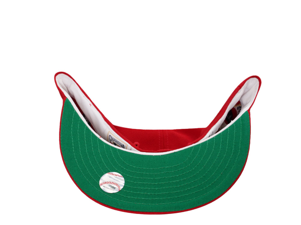 New Era Cleveland Indians 1948 Scarlet Red Throwback Edition 59Fifty Fitted Casquette