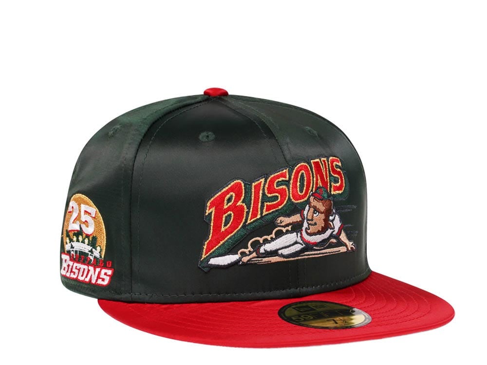 New Era Buffalo Bisons 25th Anniversary Satin Jacket Elite Edition 59Fifty Fitted Casquette