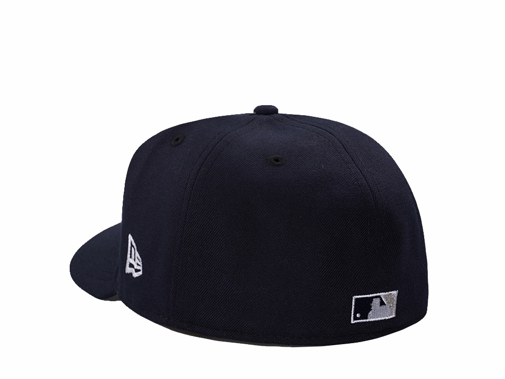 New Era New York Yankees World Series 1999 Script Navy Prime Edition Pre Curved 59Fifty Fitted Casquette
