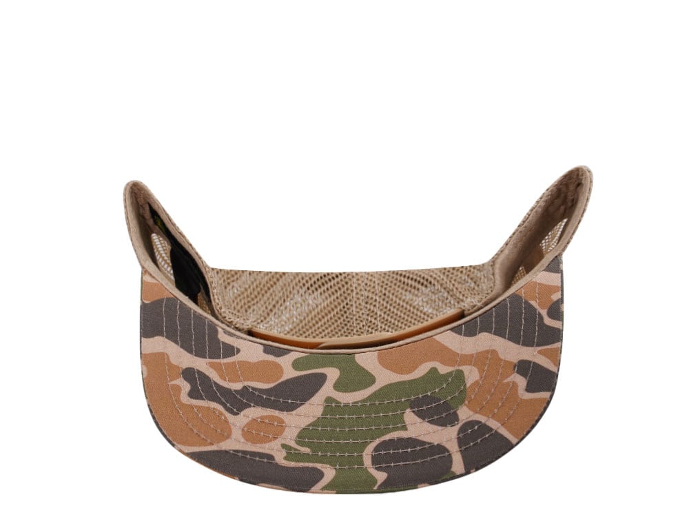 John Deere Square Patch Camo Khaki Trucker Snapback Casquette