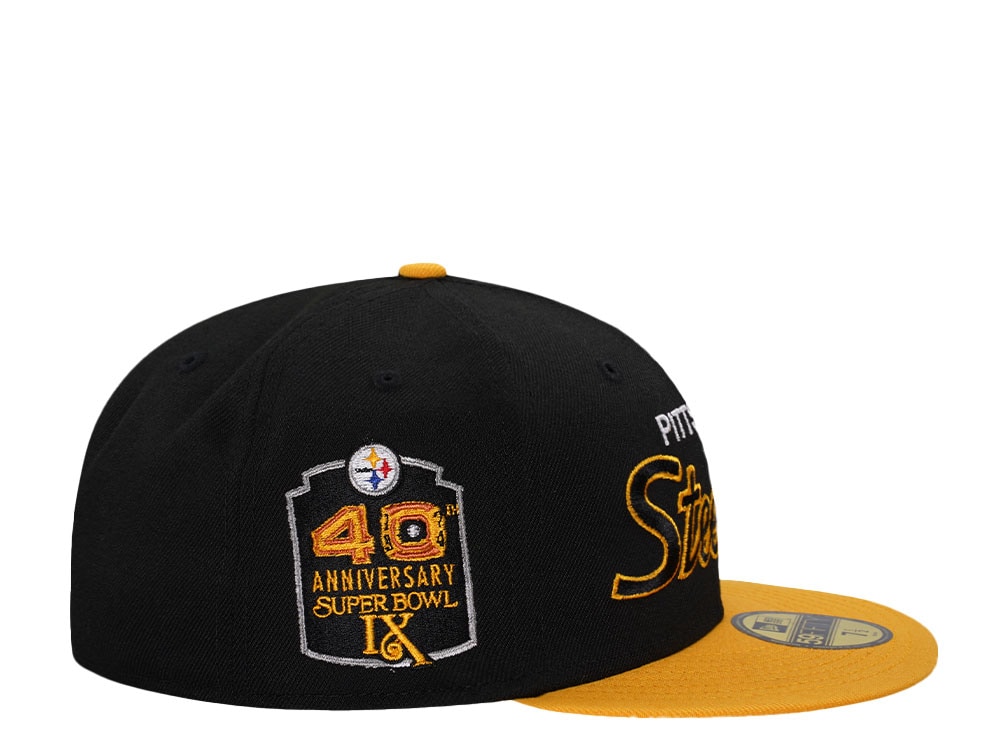 New Era Pittsburgh Steelers 40th Anniversary Super Bowl IX Two Tone Edition 59Fifty Fitted Casquette
