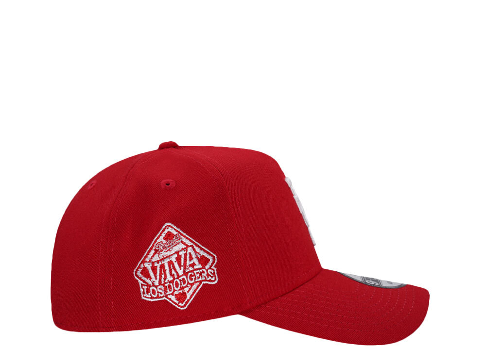 New Era Los Angeles Dodgers Red Viva Upside Down Edition 9Forty A Frame Snapback Casquette