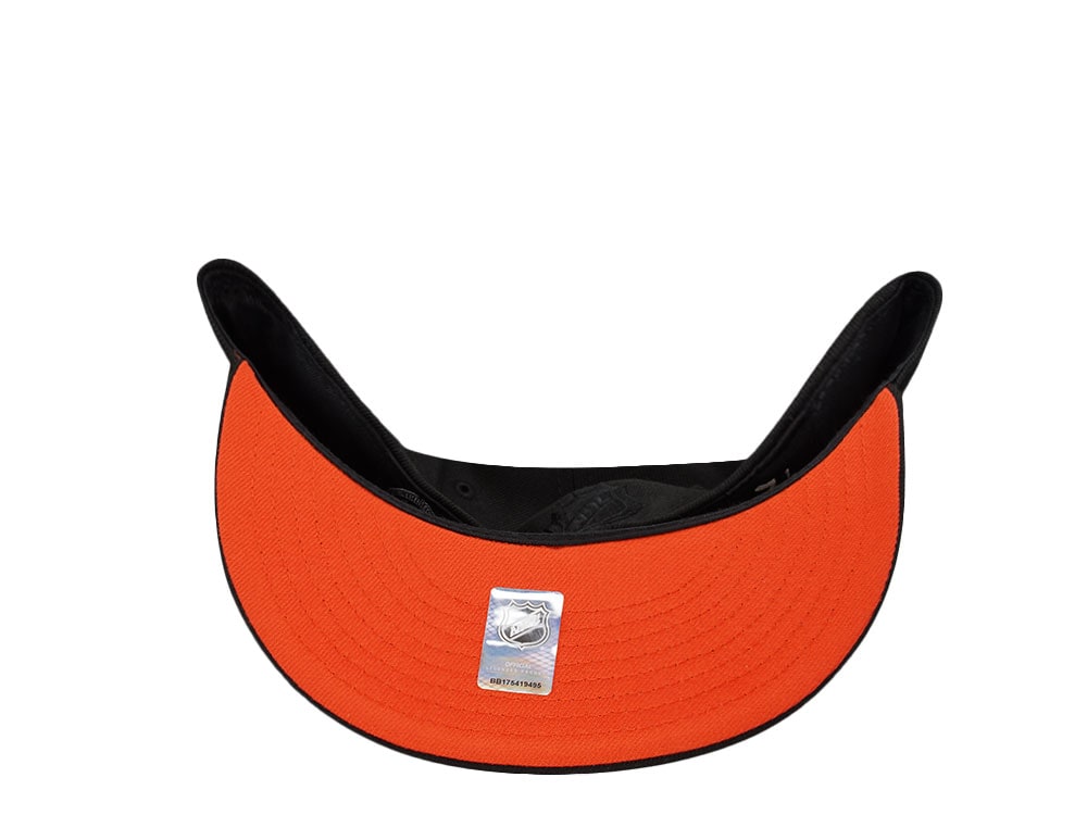New Era Anaheim Ducks 30th Anniversary Blackout Orange Laser Prime Edition 59Fifty Fitted Casquette
