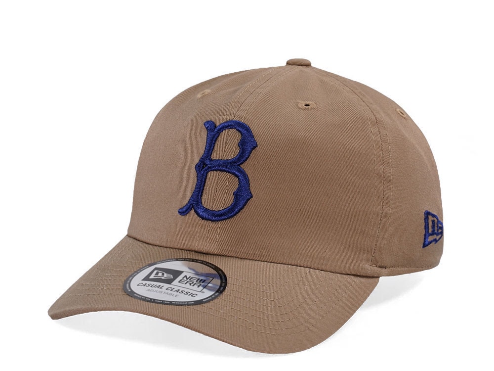New Era Brooklyn Dodgers Khaki Casual Classic Edition Strapback Casquette